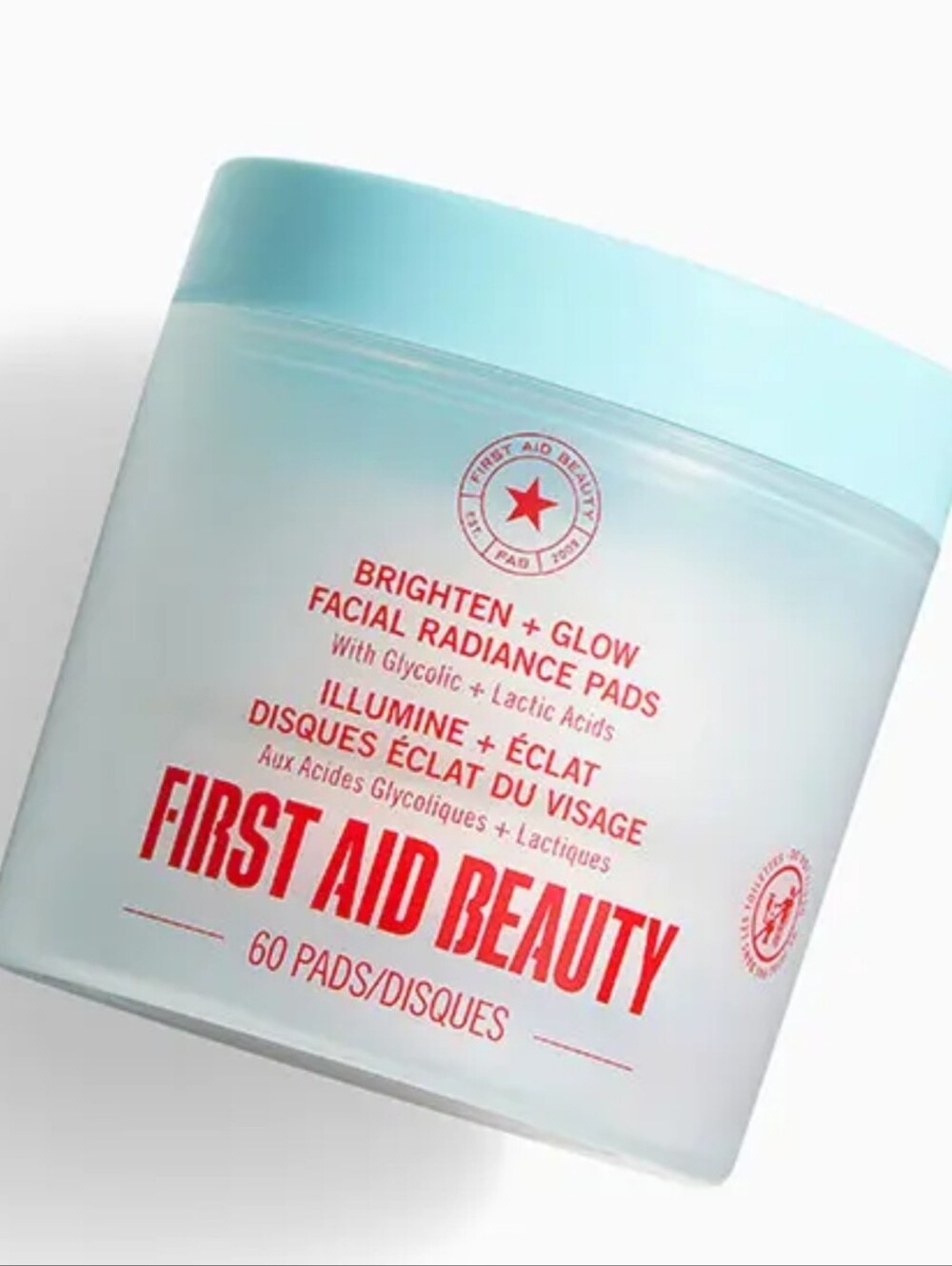 FIRST AID BEAUTY Brighten + Glow Facial Radiance Pads New And Sealed 60 Count